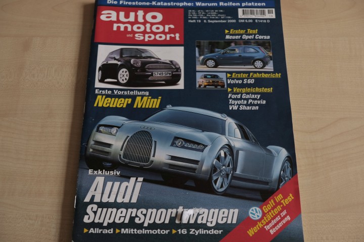 Deckblatt Auto Motor und Sport (19/2000)